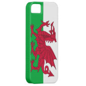 ウェールズ国旗を持つIPhone 5ケース Case-Mate iPhoneケース (裏面/右)