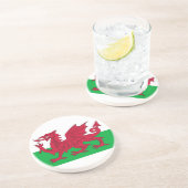 ウェールズ国旗を掲げたコースター コースター (側面)