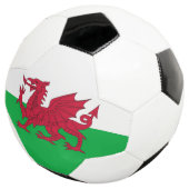 ウェールズ国旗を掲げた愛国的なサッカーボール サッカーボール (3/4)