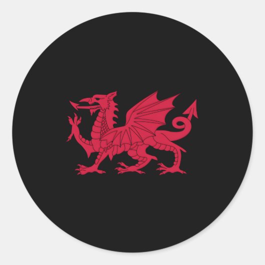 ウェールズ国旗ウェールズ国旗Welsh Cymru Flags ラウンドシール (正面)