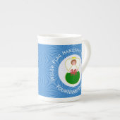 ウェールズ国旗エンジェル・ハヌカー ボーンチャイナマグカップ (正面右)