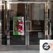 ウェールズ国旗 ウィンドウサイン (オフィスドア)