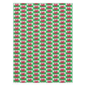 ウェールズ国旗&ウェールズ料理テーブルクロス/デコール・ドラゴン テーブルクロス (正面)