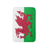 ウェールズ国旗（ウェールズ） （ウェールズ） バスマット (正面縦)