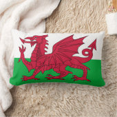 ウェールズ国旗（ウェールズ） （ウェールズ） ランバークッション (ブランケット)