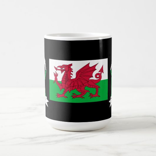 ウェールズ国旗 コーヒーマグカップ (中央)