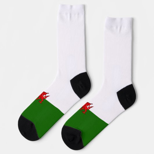 ウェールズ国旗 ソックス (左)