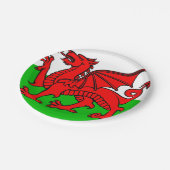 ウェールズ国旗 ペーパープレート (アングル)