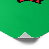 ウェールズ国旗 ポスター (角)