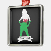 ウェールズ国旗 メタルオーナメント (左)