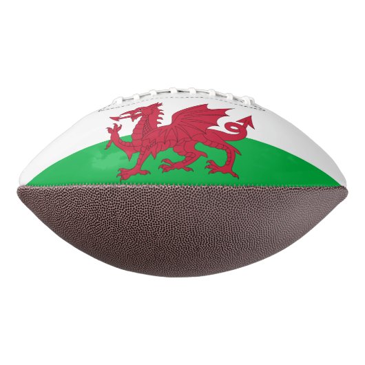 ウェールズ国旗(Cymru) アメリカンフットボール (回転270)