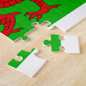 ウェールズ国旗 – Cymru 高品質 Image ジグソーパズル (側面)