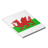 ウェールズ国旗 – Cymru 高品質 Image ノートパッド (アングル)