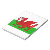 ウェールズ国旗 – Cymru 高品質 Image ノートパッド (回転)