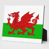 ウェールズ国旗 – Cymru 高品質 Image フォトプラーク (側面)