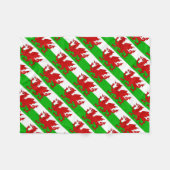 ウェールズ国旗 – Cymru 高品質 Image フリースブランケット (正面(横))