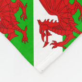 ウェールズ国旗 – Cymru 高品質 Image フリースブランケット (角)