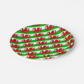 ウェールズ国旗 – Cymru 高品質 Image ペーパープレート (アングル)