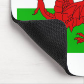 ウェールズ国旗 – Cymru 高品質 Image マウスパッド (コーナー)