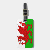 ウェールズ国旗 – Cymru 高品質 Image ラゲッジタグ (正面縦)