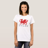 ウェールズ国旗 – Flag Dragon Tシャツ (正面フル)