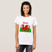 ウェールズ国旗 Tシャツ (正面フル)