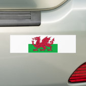 ウェールズ国旗 – The Red Dragon - Baner Cymru バンパーステッカー (車上)