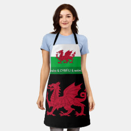 ウェールズ国旗Cymru /シェフキッチン エプロン