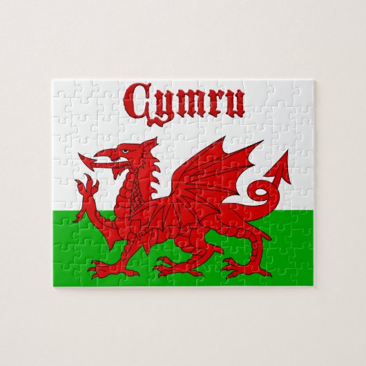 ウェールズ国旗Cymru ジグソーパズル (横)