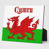 ウェールズ国旗Cymru フォトプラーク (側面)