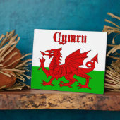 ウェールズ国旗Cymru フォトプラーク (側面)