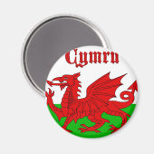 ウェールズ国旗Cymru マグネット (正面/裏面)