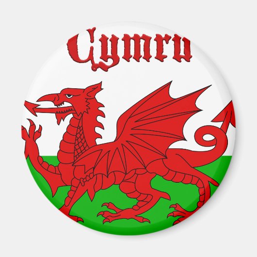 ウェールズ国旗Cymru マグネット (正面)