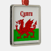ウェールズ国旗Cymru メタルオーナメント (右)