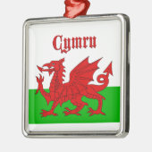 ウェールズ国旗Cymru メタルオーナメント (左)