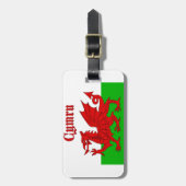 ウェールズ国旗Cymru ラゲッジタグ (正面縦)