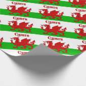 ウェールズ国旗Cymru ラッピングペーパー (角)