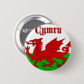ウェールズ国旗Cymru 缶バッジ (正面&裏面)