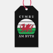 ウェールズ国旗Cymru Am Byth誇りを持ったがウェールズ ギフトタグ (正面)