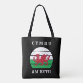 ウェールズ国旗Cymru Am Byth誇りを持ったがウェールズ トートバッグ (裏面)
