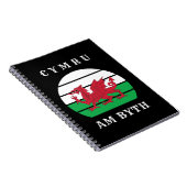 ウェールズ国旗Cymru Am Byth誇りを持ったがウェールズ ノートブック (右側)