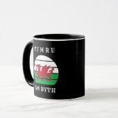 ウェールズ国旗Cymru Am Byth誇りを持ったがウェールズ マグカップ (正面左)