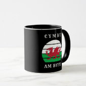 ウェールズ国旗Cymru Am Byth誇りを持ったがウェールズ マグカップ (正面右)