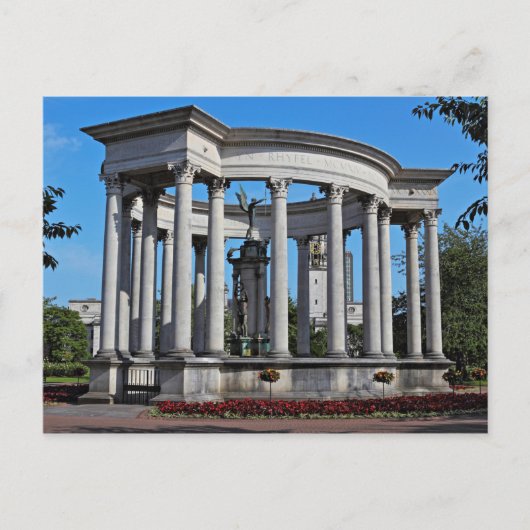 ウェールズ国立戦争記念館 キャサイスパーク, カーディフ, ポストカード (正面)