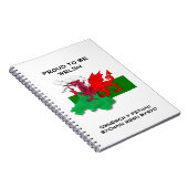 ウェールズ国誇りを持った旗 ノートブック (右側)