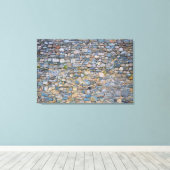 ウェールズ城の壁24x36 キャンバスプリント (インサイチュ (ウッドフロア))