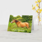 ウェールズ山の子馬 カード (黄色い花)