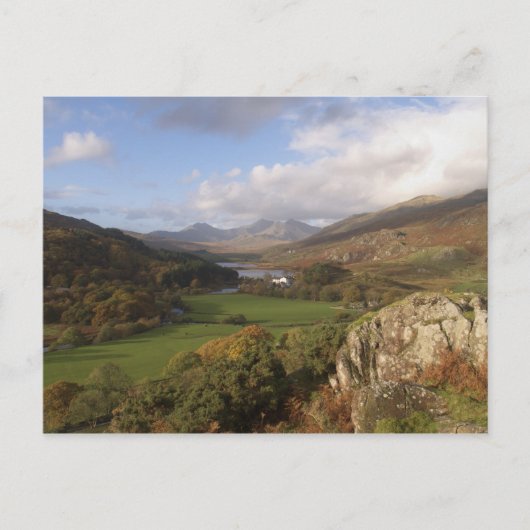 ウェールズ州グウィネッド州ケーペル・カーグ(RF)のスノードン ポストカード (正面)