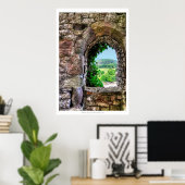 ウェールズ州モンマウシャー州Ancient Chepstow Castle ポスター (ホームオフィス)