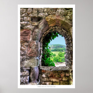 ウェールズ州モンマウシャー州Ancient Chepstow Castle ポスター